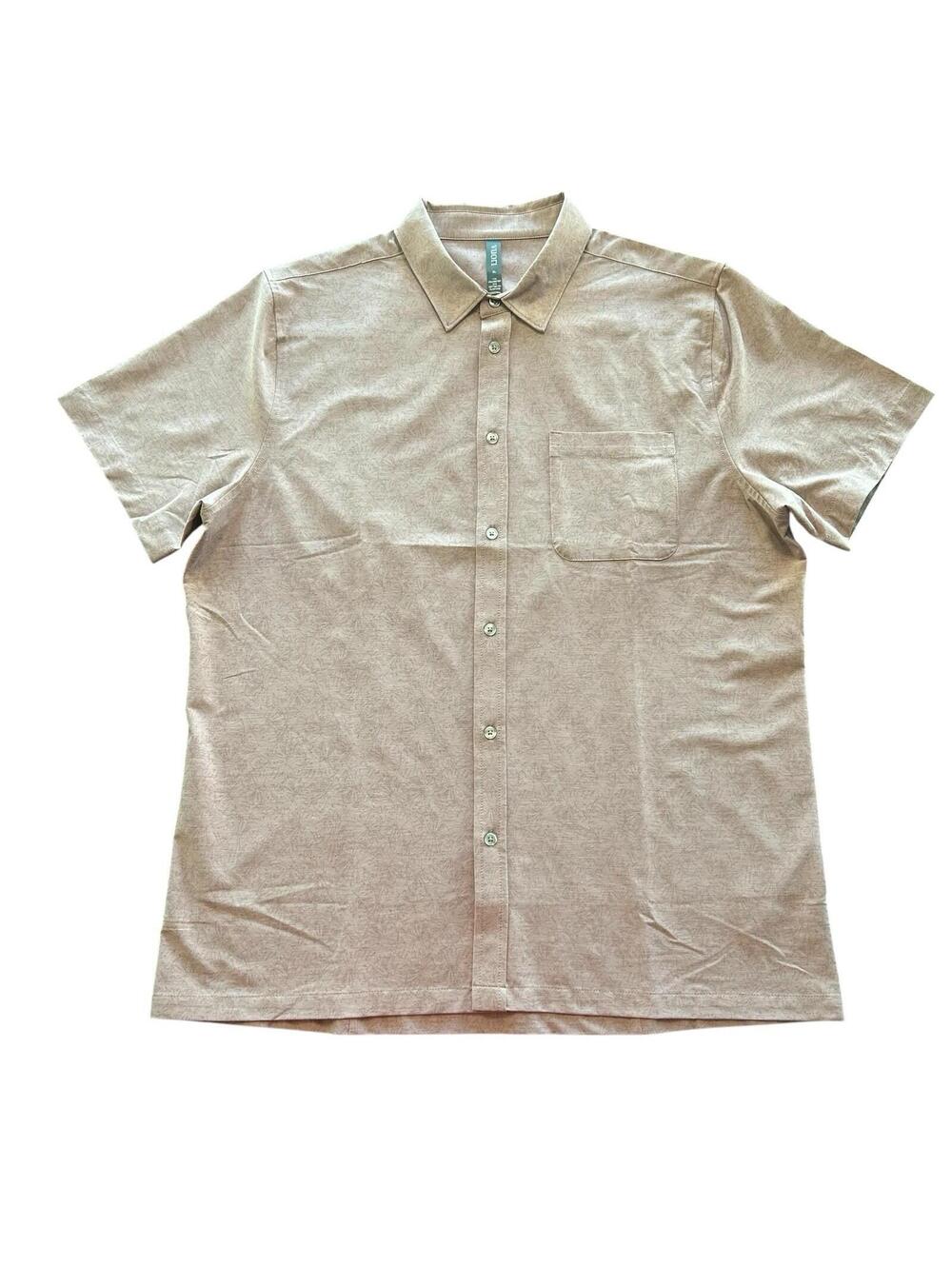 Vuori Bridge Short Sleeve Button Up Shirt Men’s XL Rose Terracotta Pink